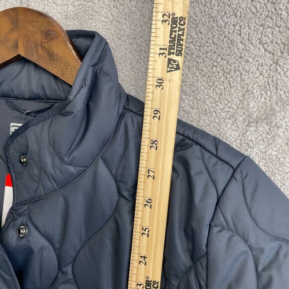 NEW 32 Degrees Heat Women's M Quilted Jacket Navy Polyester Button Lightweight - Picture 4 of 10